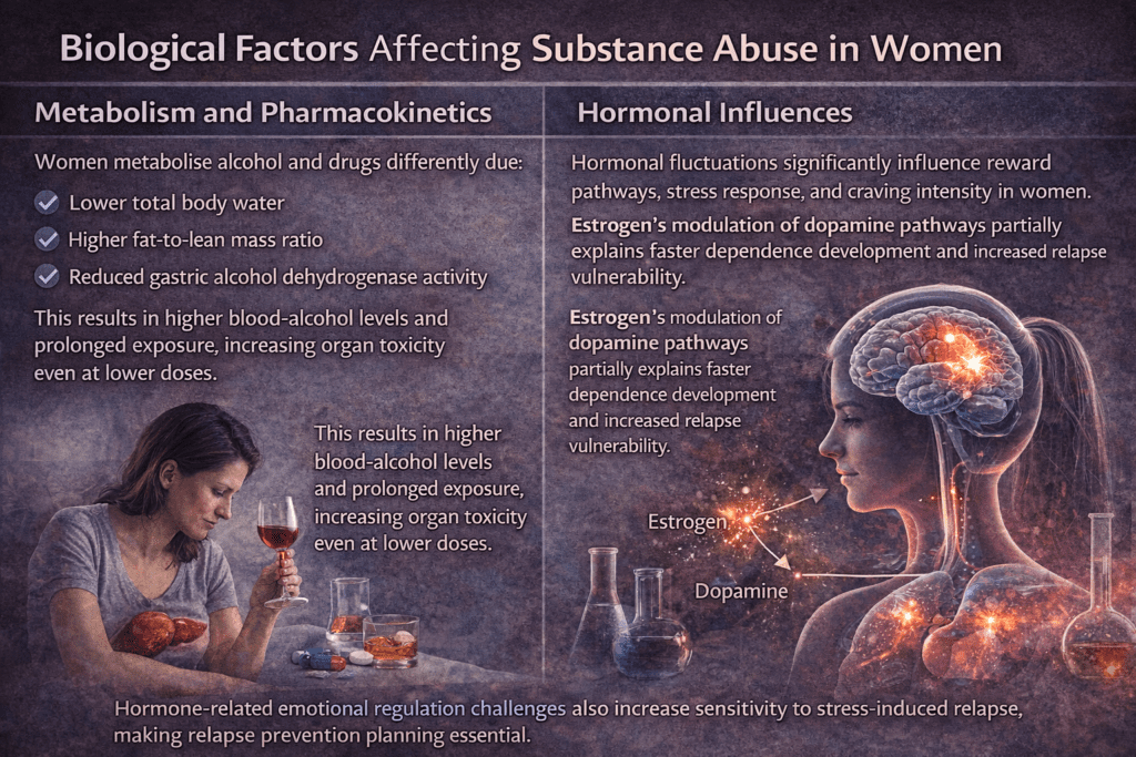 Biological Factors Affecting Substance Use in Women