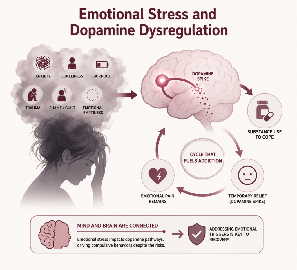 Emotional Stress and Dopamine Dysregulation