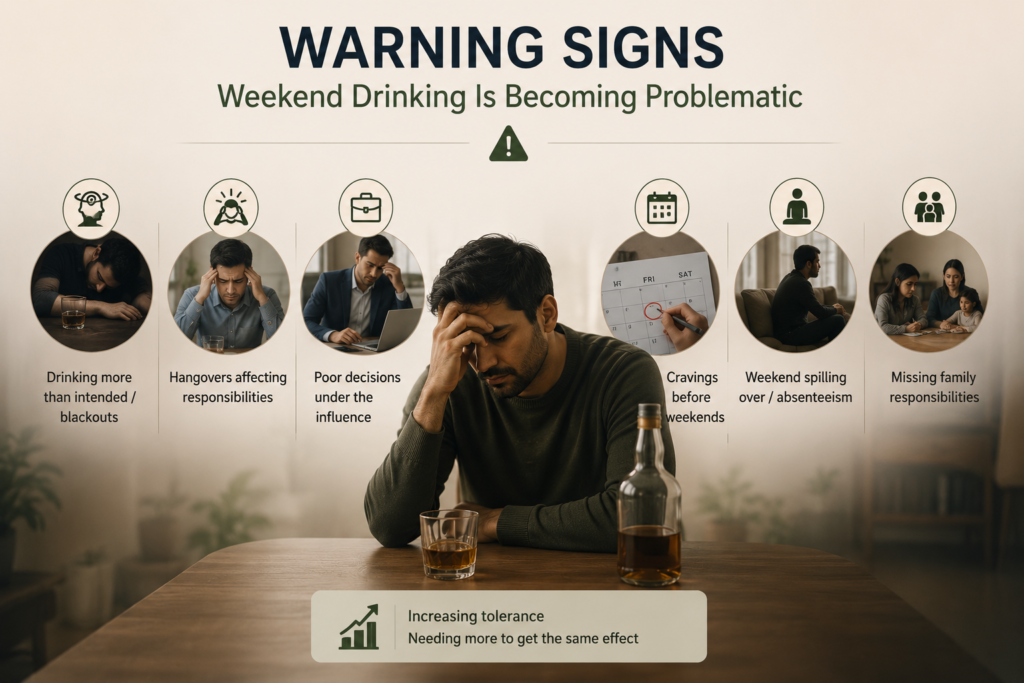 Common Warning Signs That Weekend Drinking Is Becoming Problematic