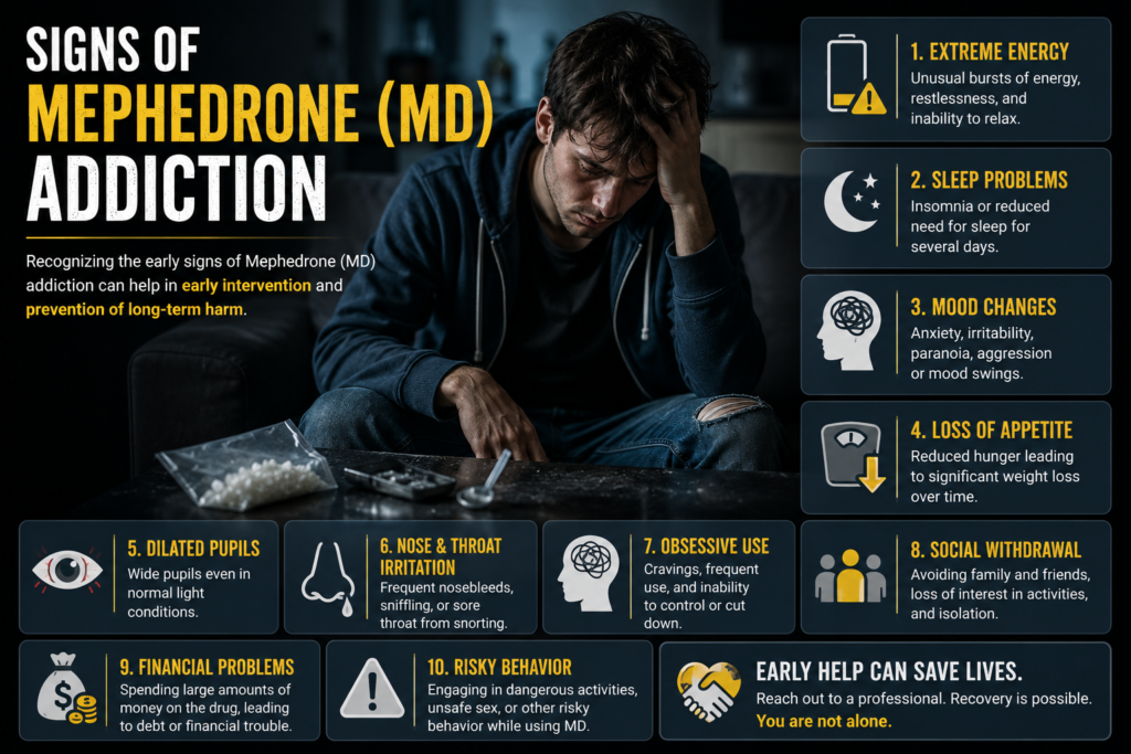 Signs of mephedrone addiction