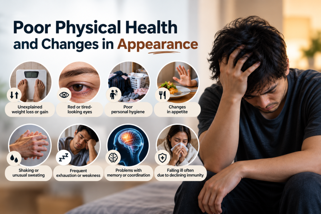 Poor Physical Health and Changes in Appearance